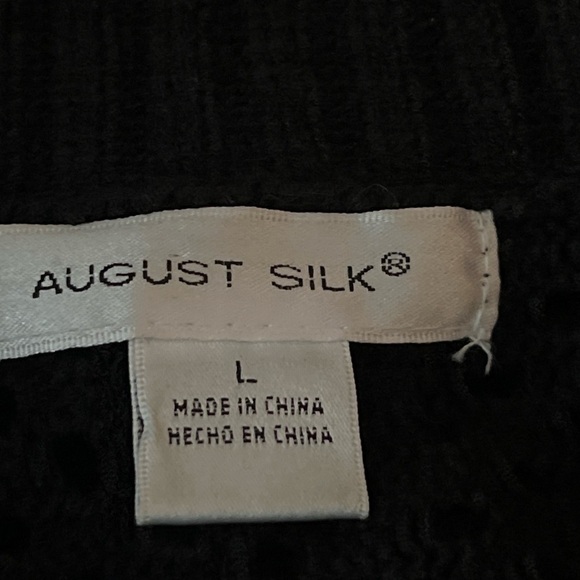 August Silk Black Knit Shrug Sweater - Picture 2 of 4